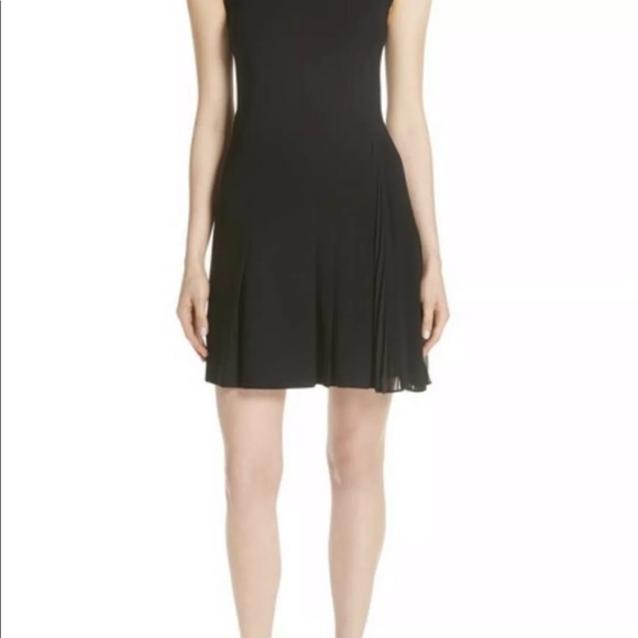 SOLD NWT Theory Pleated Day Dress L - Picture 3 of 4